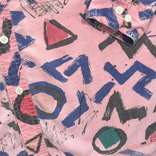 Load image into Gallery viewer, Vintage 90's Page 1 Crazy Abstract Patterned Cotton Long Sleeve Shirt