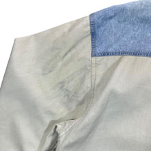 Load image into Gallery viewer, Vintage Cowboy Western Embroidered Aztec Cream Green Blue Cotton Long Sleeve Shirt