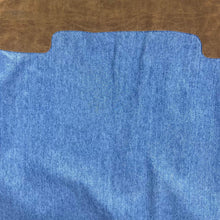 Load image into Gallery viewer, Vintage RIVERGOLD Leather Effect Panel Cowboy Western Long Sleeve Blue Denim Shirt