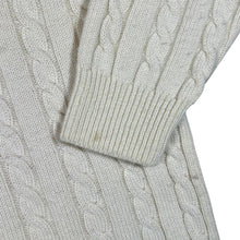 Load image into Gallery viewer, Vintage 90's NATURALLY British Wool Classic Cream Chunky Cable Knit Sweater Jumper