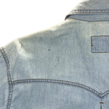 Load image into Gallery viewer, Vintage Stockerpoint Cowboy Western Light Blue Denim Popper Long Sleeve Shirt