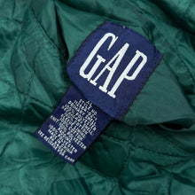 Load image into Gallery viewer, Vintage GAP "World Classic" Embroidered Spellout Reversible Varsity Quilted Bomber Jacket