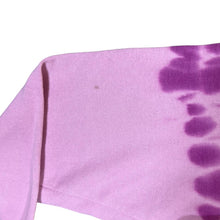 Load image into Gallery viewer, CHAMPION Classic Embroidered Mini Logo Purple Tie Dye Crewneck Sweatshirt