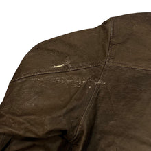 Load image into Gallery viewer, Vintage 90's XILE LEATHER Classic Brown Genuine Real Leather Zip Bomber Jacket
