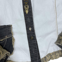 Load image into Gallery viewer, Western Style Snakeskin Patterned Cotton Elastane Long Sleeve Shirt