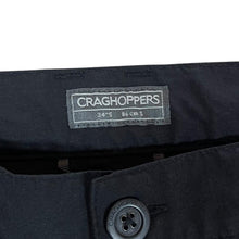 Load image into Gallery viewer, CRAGHOPPERS Prostretch Black Utility Hiking Outdoor Trousers Bottoms