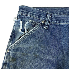 Load image into Gallery viewer, Early 00's WRANGLER "Carpenter" Straight Leg Regular Fit Skater Distressed Blue Denim Jeans