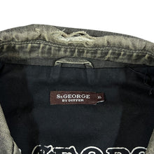 Load image into Gallery viewer, Early 00's ST. GEORGE BY DUFFER Debenhams Faded Black Distressed Heavy Cotton Chore Jacket