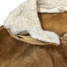 Load image into Gallery viewer, Vintage 80's Handmade Fleece Lined Suede Leather Heavyweight Button Jacket