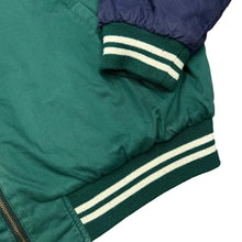 Load image into Gallery viewer, Vintage GAP "World Classic" Embroidered Spellout Reversible Varsity Quilted Bomber Jacket