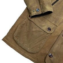 Load image into Gallery viewer, JAMES AUBREY HERITAGE British Millerain Union Jack Lined Wax Country Farmers Jacket