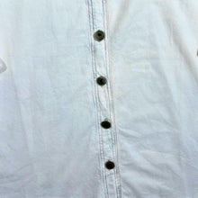 Load image into Gallery viewer, Vintage Forbidden Co. Cowboy Western White Blue Long Sleeve Cotton Shirt