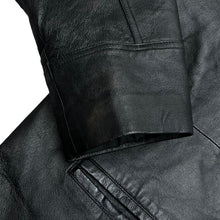 Load image into Gallery viewer, Early 00's FOR MEN Classic Genuine Real Black Leather Jacket