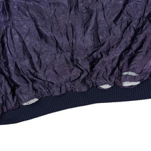 Load image into Gallery viewer, Vintage 90's Black Suede Leather 3D Crazy Knit Panel Button Bomber Jacket