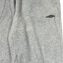 Load image into Gallery viewer, Early 00's UMBRO Classic Embroidered Mini Logo Grey Sweatpants Joggers Bottoms