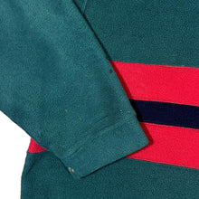 Load image into Gallery viewer, Vintage ST MICHAEL Marks & Spencer Colour Block Denim Collared Fleece Sweatshirt