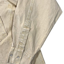 Load image into Gallery viewer, Vintage Stars & Stripes Cowboy Western Pale Yellow Popper Long Sleeve Shirt