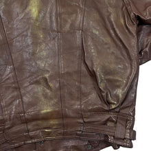 Load image into Gallery viewer, Vintage 90's PEC Genuine Real Burgundy Leather Bomber Jacket