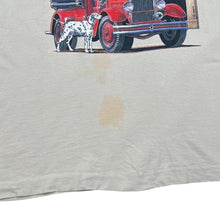 Load image into Gallery viewer, Vintage 90’s Fire Department Fire Fighter Spellout Souvenir Graphic Single Stitch T-Shirt