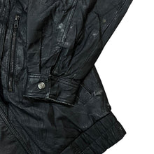 Load image into Gallery viewer, Vintage 90's FLUID INTERNATIONAL Genuine Real Black Leather Biker Bomber Jacket