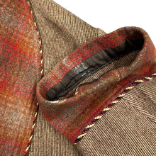 Load image into Gallery viewer, Vintage 90's Heavyweight Quality Wool Plaid Check Lined Longline Crombie Pea Over Coat Jacket