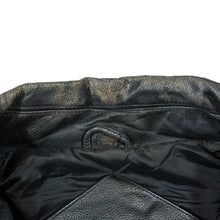 Load image into Gallery viewer, Vintage 90's SNAP-ON Mini Logo Genuine Real Heavy Black Leather Bomber Jacket