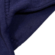 Load image into Gallery viewer, Vintage 90's GUERNSEY WOOLENS Classic Navy Blue Heavyweight Pure New Wool Knit Sweater Jumper