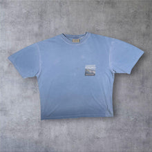 Load image into Gallery viewer, Vintage Weird Fish Coast To Toast Cartoon Graphic Faded Blue Cotton T-Shirt