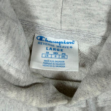 Load image into Gallery viewer, Early 00's Champion Reverse Weave "Sag Harbor" USA Graphic Grey Hoodie