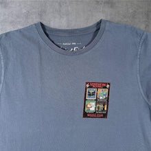 Load image into Gallery viewer, Weird Fish "Stephfin King" Parody Spellout Graphic Blue T-Shirt