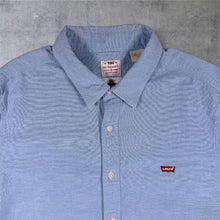 Load image into Gallery viewer, Levis Battery Shirt Mens M Light Blue Slim Fit Housemark Oxford Long Sleeve