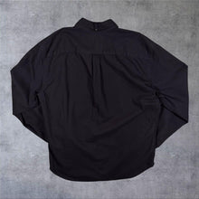 Load image into Gallery viewer, GAP "Modern Oxford" Classic Black Long Sleeve Cotton Button-Down Shirt