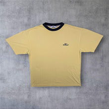 Load image into Gallery viewer, Vintage GOLA Classic Embroidered Mini Logo Yellow Cotton Blend Ringer T-Shirt