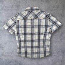 Load image into Gallery viewer, Meltin' Pot Womens XL Western Plaid Shirt Pearl Snap Short Sleeve Y2K