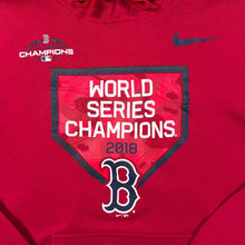 Load image into Gallery viewer, Nike MLB Boston Red Sox 2018 World Series Champions Baseball Graphic Red Hoodie