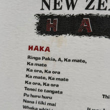 Load image into Gallery viewer, Vintage New Zealand Haka Tourist Souvenir Spellout Graphic White T-Shirt