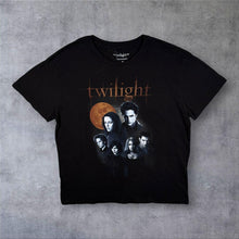 Load image into Gallery viewer, Twilight (2024) Vampire Werewolf Fantasy Movie Graphic Black Cotton T-Shirt