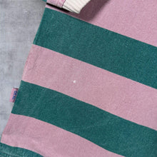 Load image into Gallery viewer, Vintage 90s D.E.A.L Rugby Smock M Pink Green Stripe 1/4 Zip Boxy Pullover