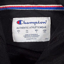 Load image into Gallery viewer, Champion Classic Logo Spellout Graphic Black Pullover Hoodie