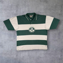 Load image into Gallery viewer, Vintage Giorgio By Local Boyz Nautical Polo Shirt Mens XL Green Cream Striped