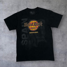 Load image into Gallery viewer, Hard Rock Cafe “Barcelona” Flag Souvenir Logo Spellout Graphic T-Shirt