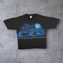 Load image into Gallery viewer, Vintage Cal Cru (1997) Habitat Native American Graphic Black Single Stitch Cotton T-Shirt