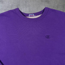 Load image into Gallery viewer, Champion Classic Embroidered Mini Logo Purple Crewneck Sweatshirt