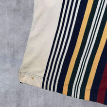 Load image into Gallery viewer, Vintage Nautica Bold Multi Striped Cotton Long Sleeve Polo Shirt