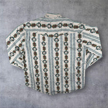 Load image into Gallery viewer, Vintage Roper Cowboy Western Native American Aztec Patterned Long Sleeve Cotton Shirt