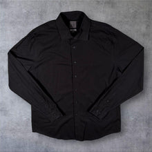 Load image into Gallery viewer, Calvin Klein "Slim Fit Non-Iron" Classic Black Long Sleeve Cotton Dress Shirt