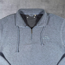 Load image into Gallery viewer, Weird Fish Macaroni 1/4 Zip Jumper Mens Large Blue Textured Fleece Pullover