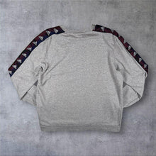 Load image into Gallery viewer, Adidas Classic Mini Logo Tape Sleeve Grey Crewneck Sweatshirt