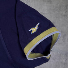 Load image into Gallery viewer, Vintage Reebok Embroidered Mini Logo Navy Blue Green Short Sleeve Polo Shirt