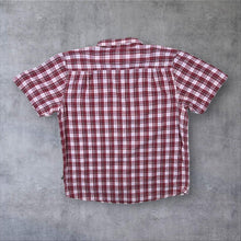 Load image into Gallery viewer, The North Face TNF Red Plaid Check Short Sleeve Cotton Polyester Shirt